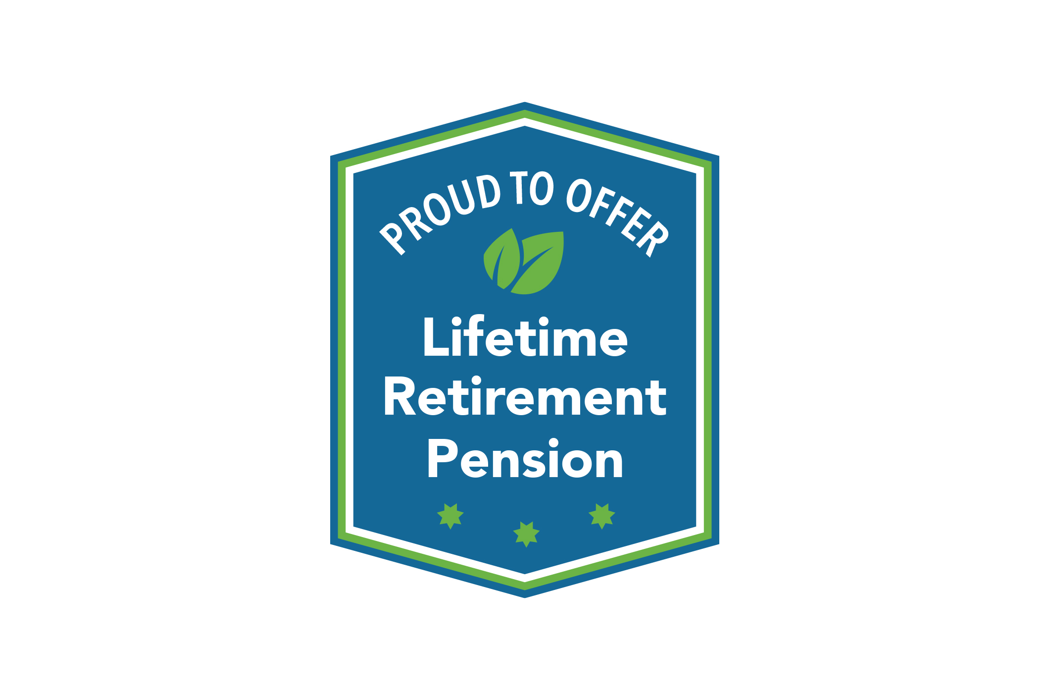 proud to offer lifetime retirement income logo