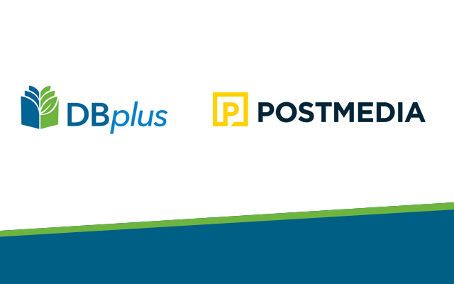 DBplus and Postmedia logos