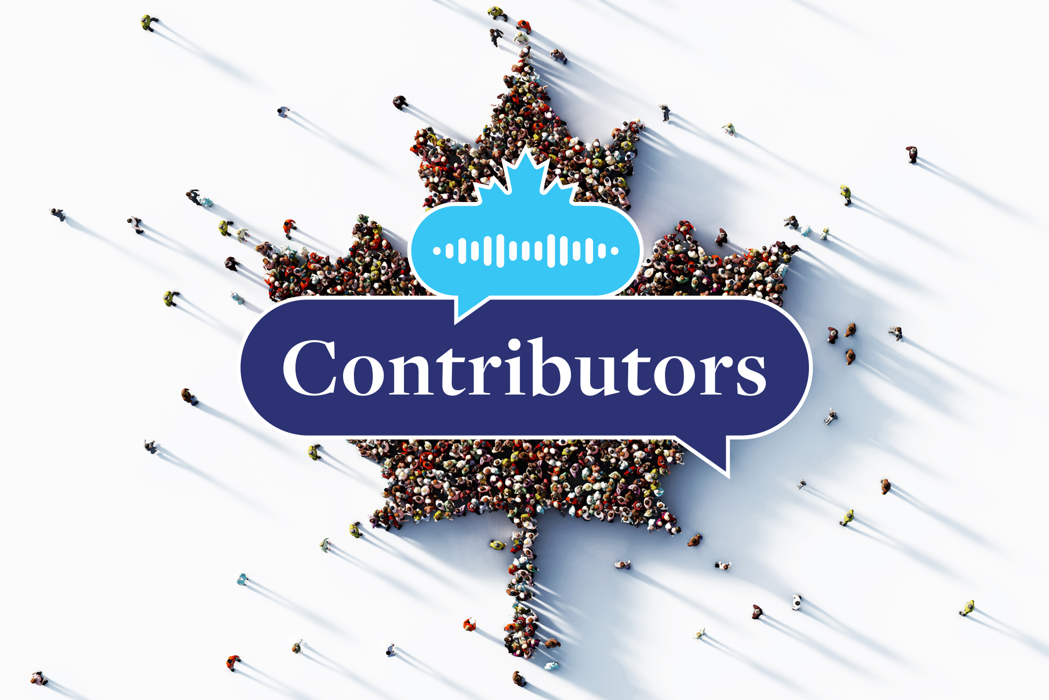 Contributors logo leaf formation