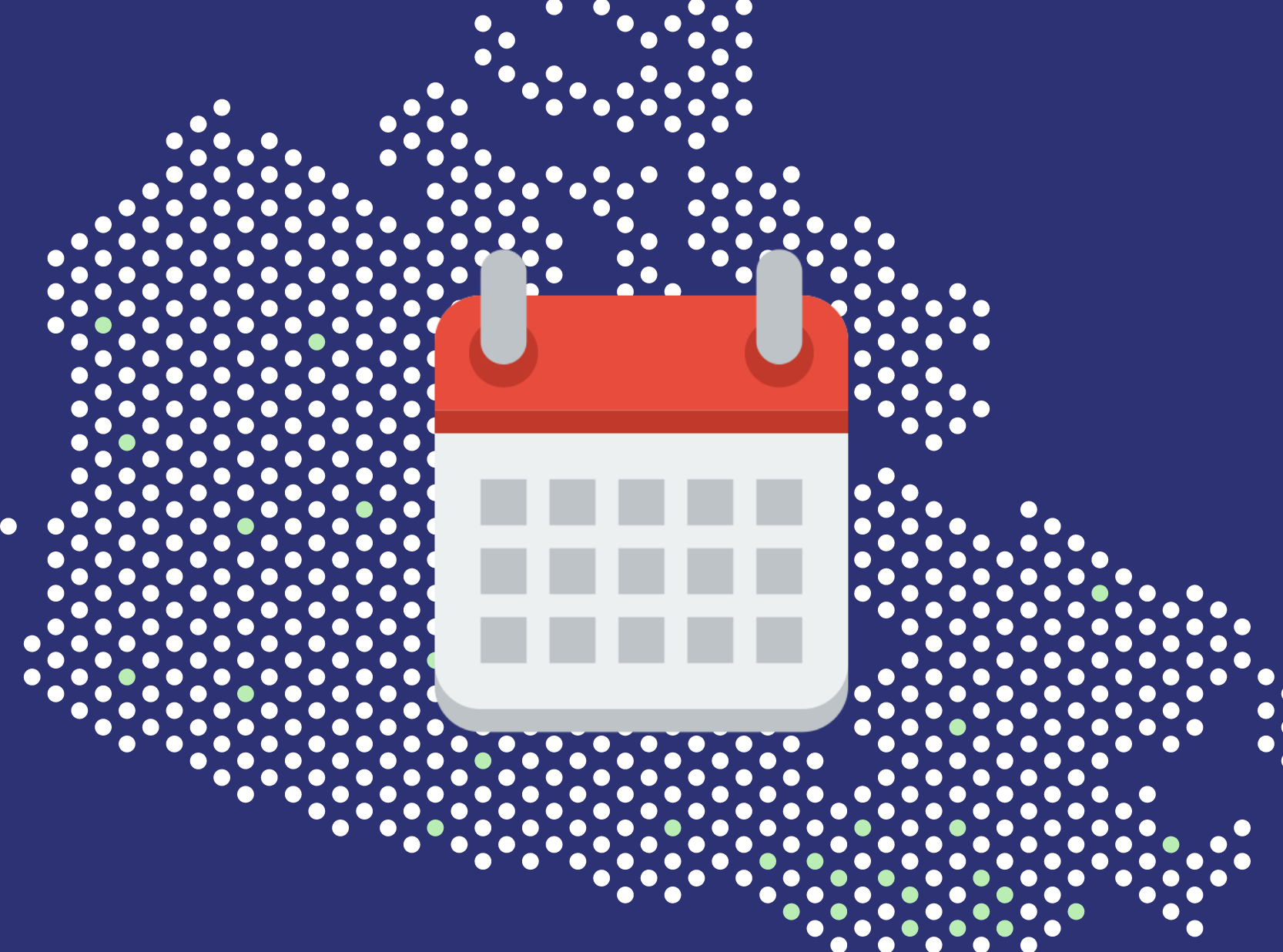 Calendrier devant une carte du Canada