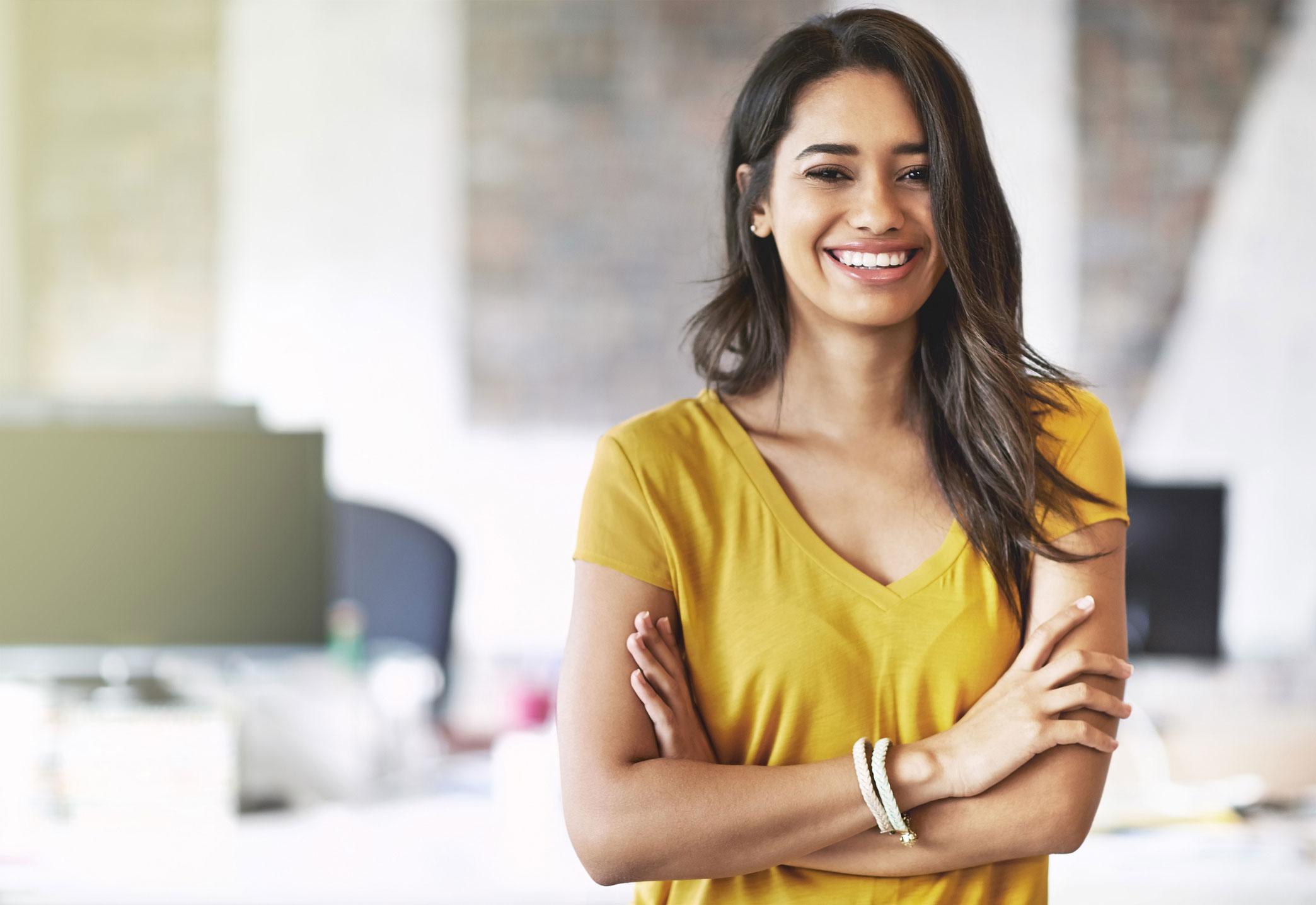 smiling employee