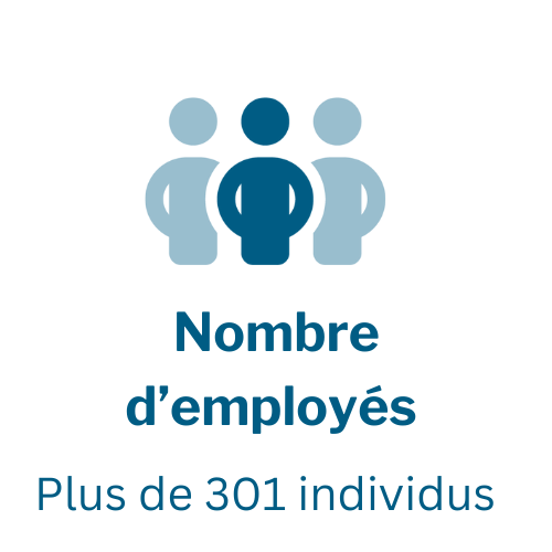 More than 301 employees