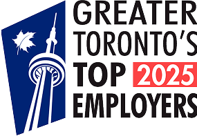 Logo des meilleurs employeurs du Grand Toronto en 2025.